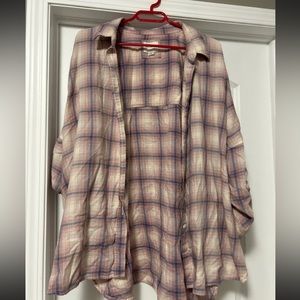 American eagle linen button up